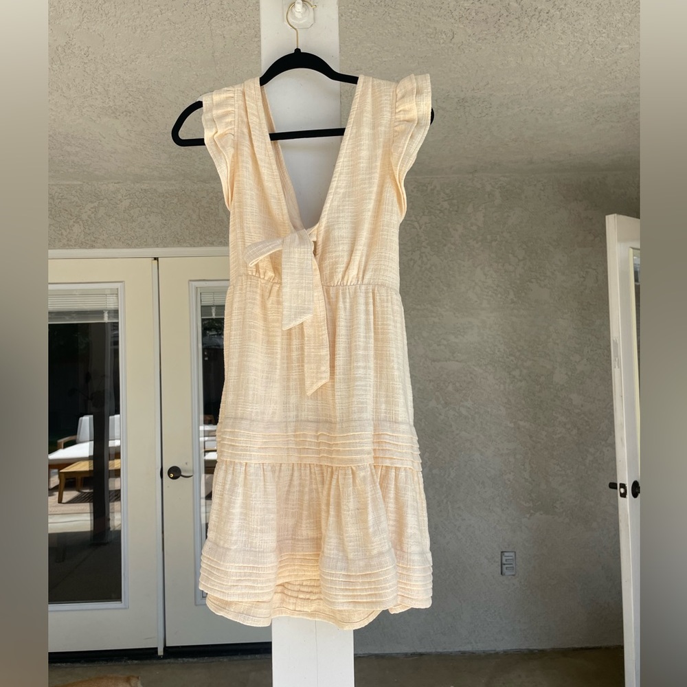 Rue Stiic babydoll mini dress small creamsicle